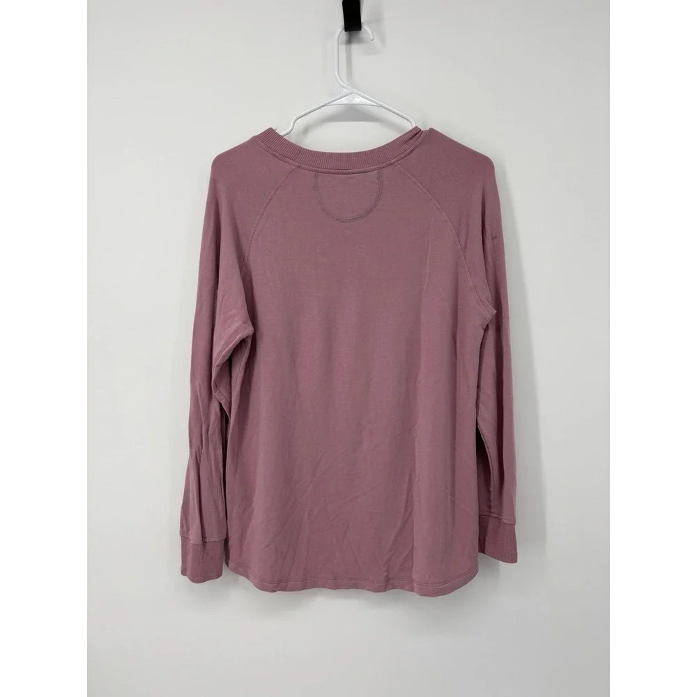 LAKE Pajama Top Long‎ Sleeve Women's Size Small Pink Loungewear